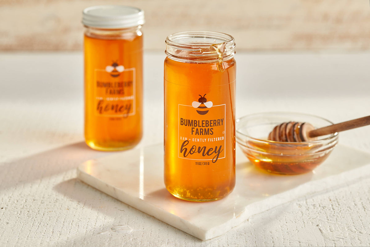 Raw + Gently Filtered Clover Honey - 11 OZ