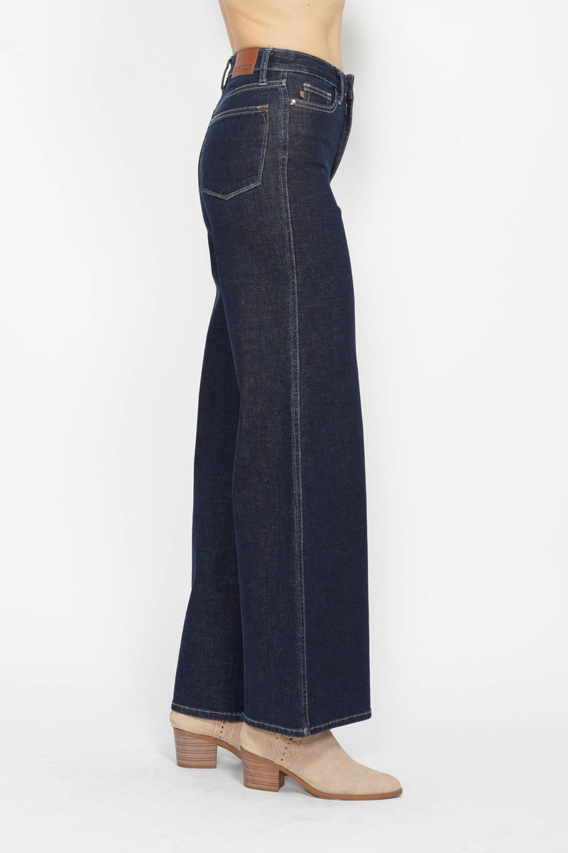 Judy Blue Tummy Control Retro Wide Denim Pants