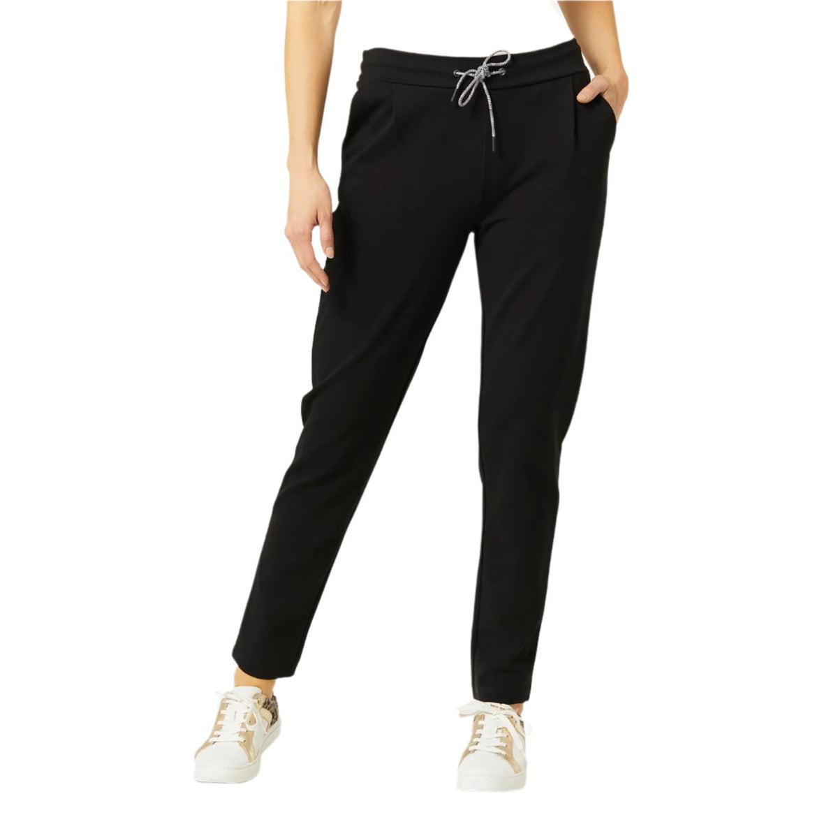 Vicki Pants With Drawsting Black