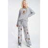 Christmas print soft loungewear set