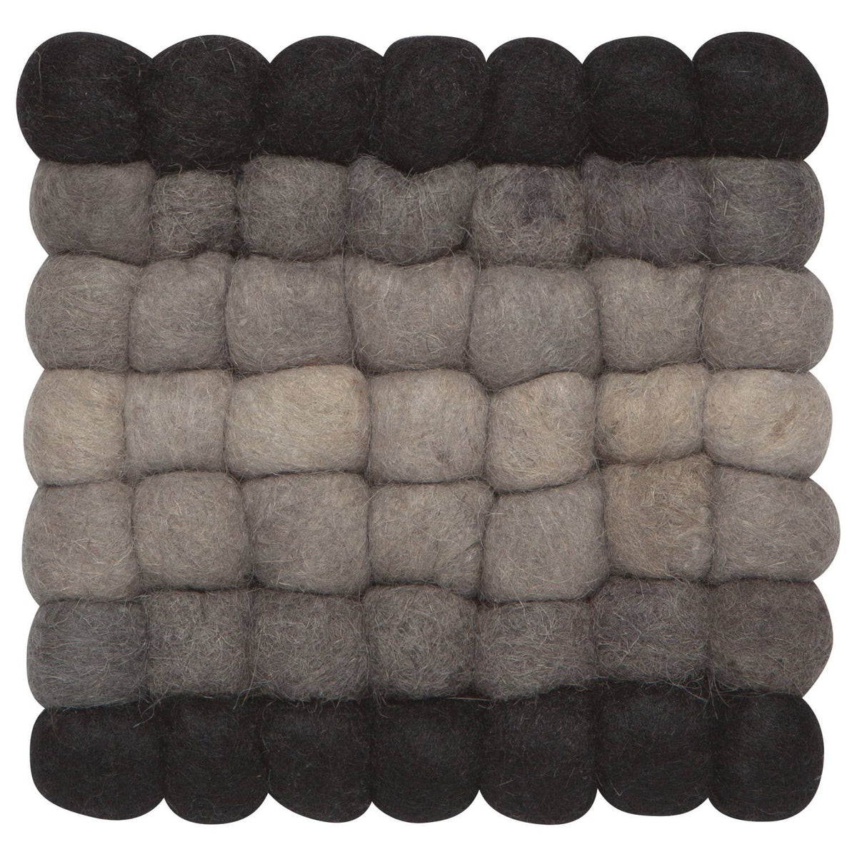 Shadow Recycled Wool Felt Dot Trivet