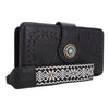 ES60166 Dolly Western Wallet With Boho Wristlet Strap