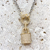 Trendy Lock Necklace - Boutique Style Jewelry