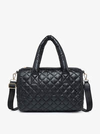 Trista Quilted Nylon Satchel/Tote