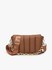 Lala Quilted Chain Crossbody