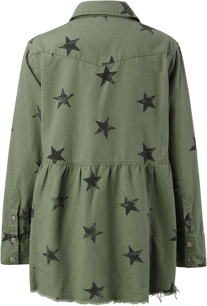 Star Denim Shirt Olive