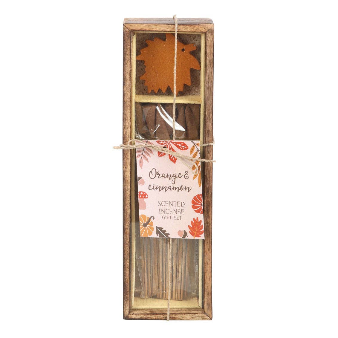 Autumn Leaf Orange & Cinnamon Fall Incense Gift Set