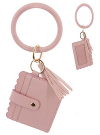 BB139x115 Solid Color Bangle/Key-Chain/Wallet w/ ID Window