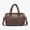 Trista Quilted Nylon Satchel/Tote