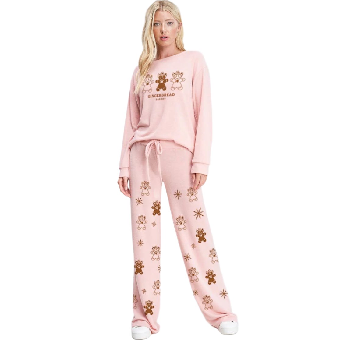 Christmas Print Soft Loungewear Set