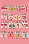 SOFT PLUSH MUSHROOM HEART RAINBOW WARM SLIPPERS | 40SP014