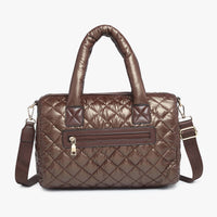 Trista Quilted Nylon Satchel/Tote