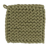 Cotton Crocheted Pot Holder, earth colors