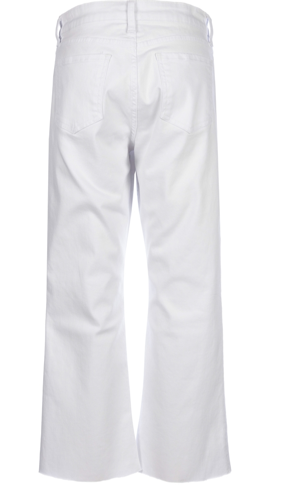 Kelsey High Rise Optic White Flare Kut