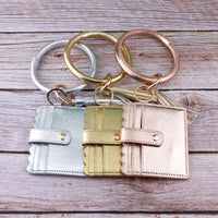 BB139x115 Solid Color Bangle/Key-Chain/Wallet w/ ID Window