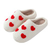 SOFT PLUSH MUSHROOM HEART RAINBOW WARM SLIPPERS | 40SP014