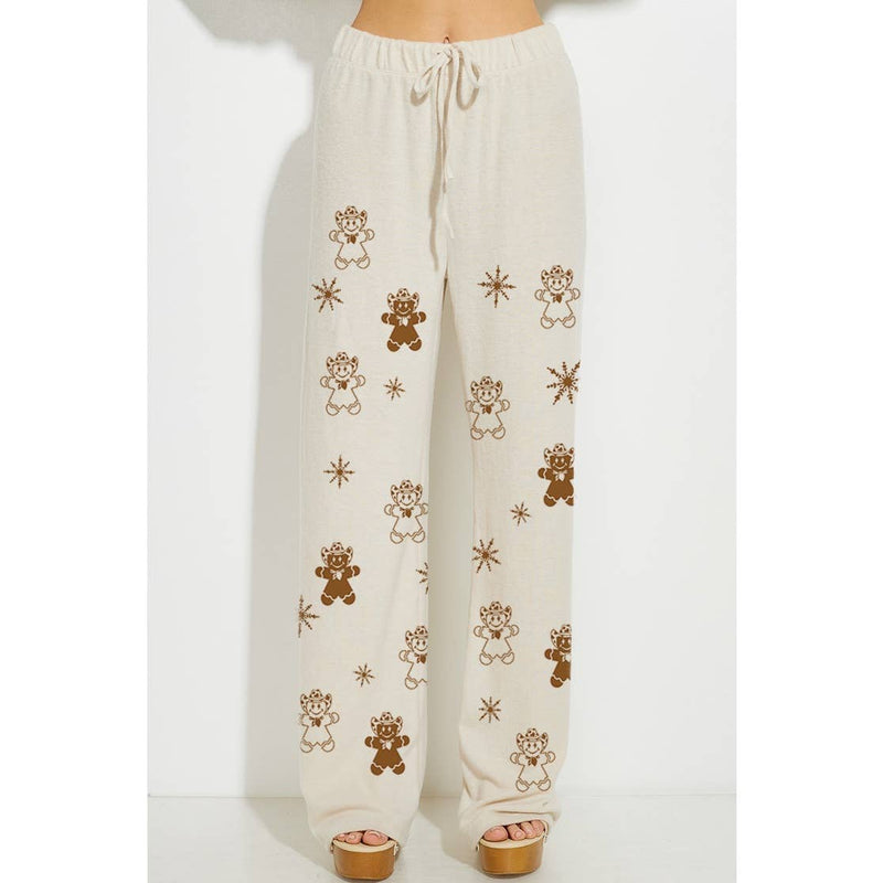 Christmas print soft loungewear set