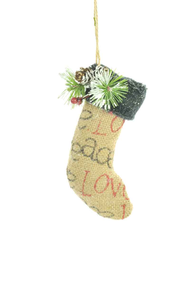 Brown Stocking Ornament