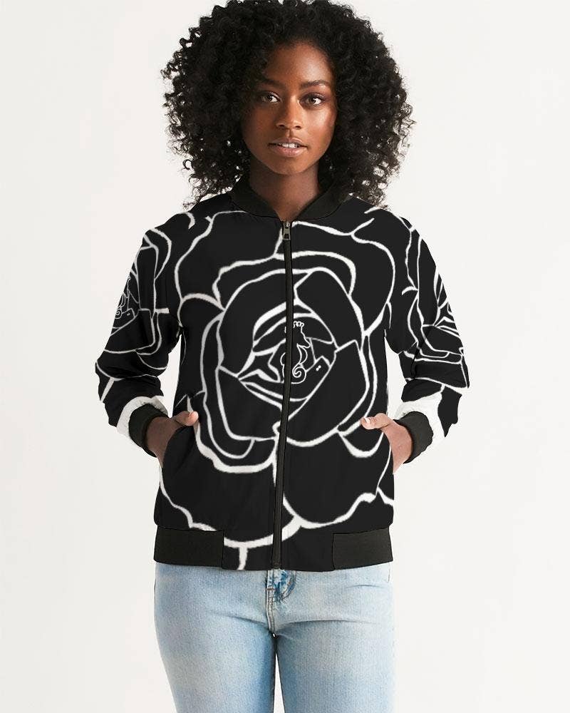 Black Rose Women's Bomber Jacket