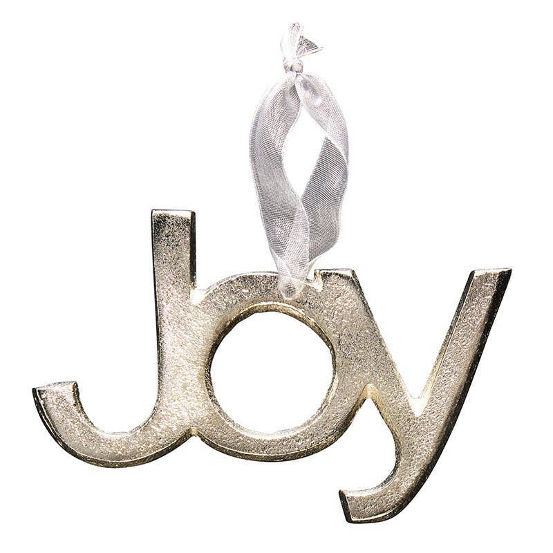 Joy Ornament Silver