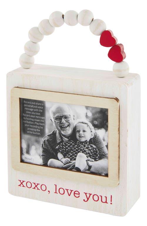 Mud Pie Recordable Photo Ornament in White