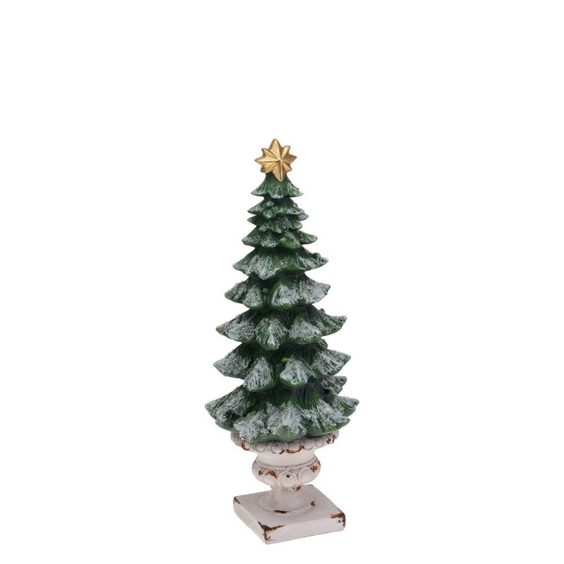 Small Frosted Pine Tree Topiary Christmas