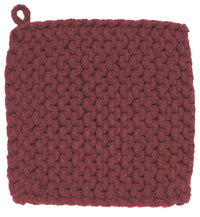 Wine Knit Potholder