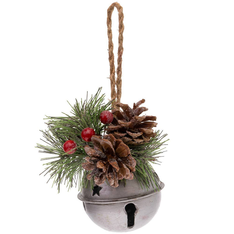 Garland Bell Silver Christmas Ornament