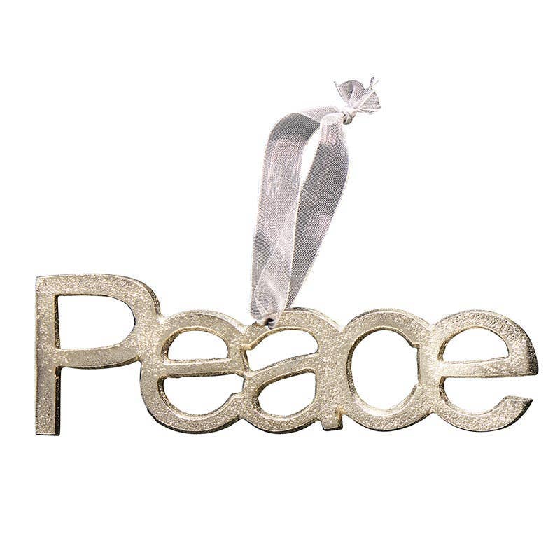 Peace Ornament Silver