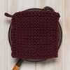 Wine Knit Potholder